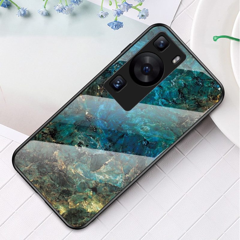 Cover Huawei P60 Pro Vetro Temperato In Marmo