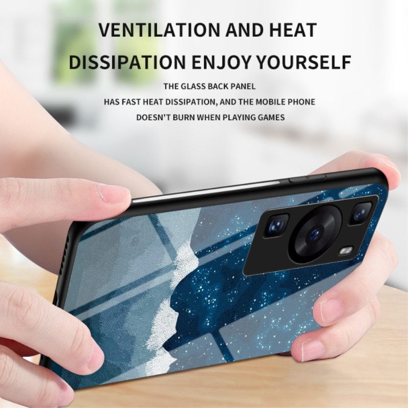 Cover Huawei P60 Pro Vetro Temperato Sky