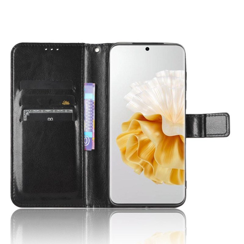 Custodia in pelle Huawei P60 Pro Similpelle