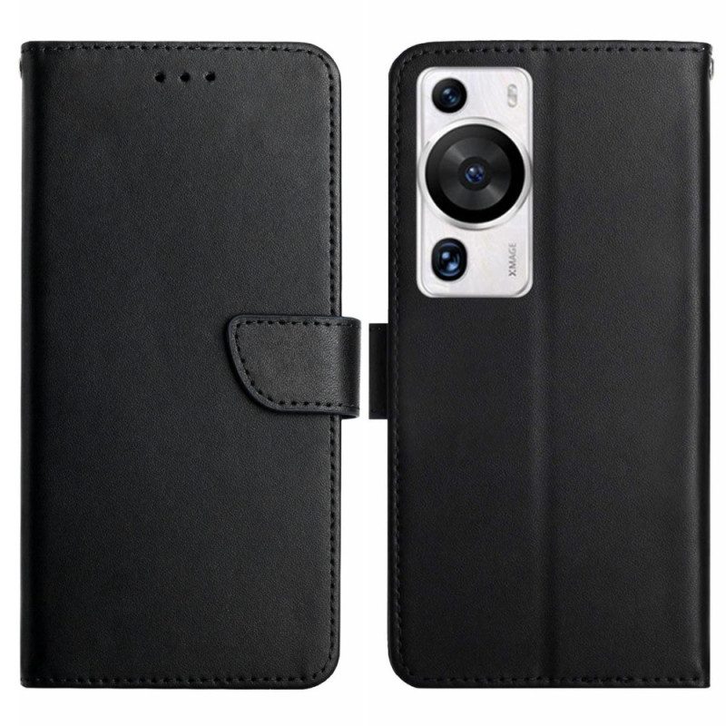 Custodia in pelle Huawei P60 Pro Vera Pelle Nappa