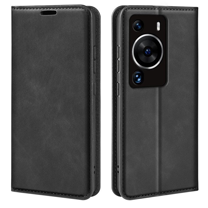 Folio Cover Huawei P60 Pro Custodia in pelle Eleganza