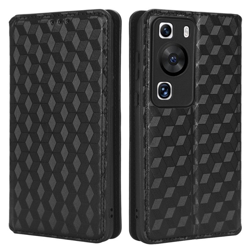 Folio Cover Huawei P60 Pro Custodia in pelle Modello 3d