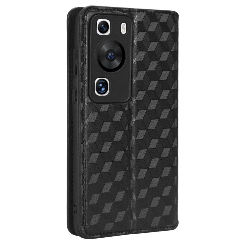 Folio Cover Huawei P60 Pro Custodia in pelle Modello 3d