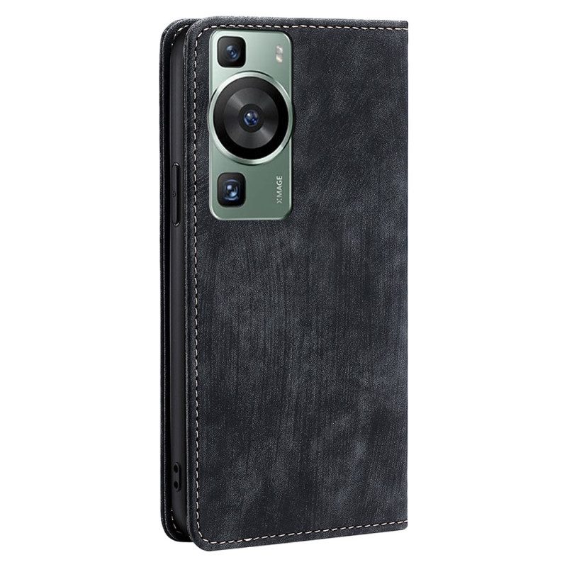 Folio Cover Huawei P60 Pro Custodia in pelle Serie Vintage