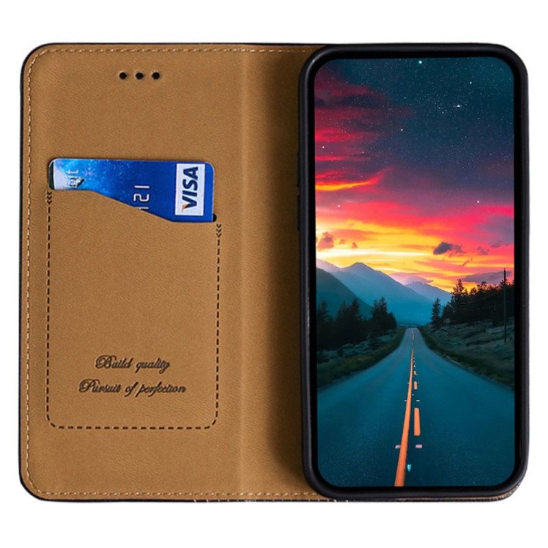 Folio Cover Huawei P60 Pro Custodia in pelle Vintage