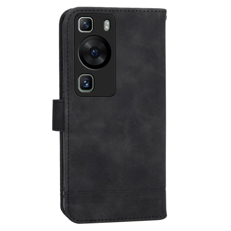 Folio Cover Huawei P60 Pro Dierfeng A Lanière