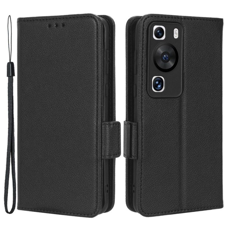 Folio Cover Huawei P60 Pro Doppia Chiusura Finesse