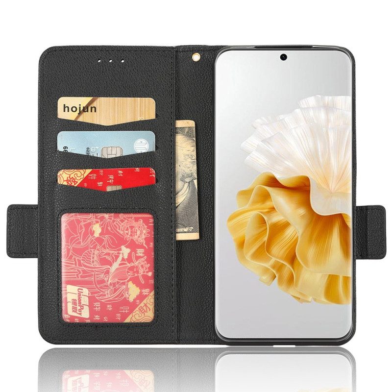 Folio Cover Huawei P60 Pro Doppia Chiusura Finesse