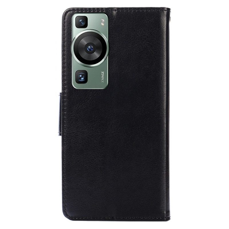 Folio Cover Huawei P60 Pro Ecopelle Retrò