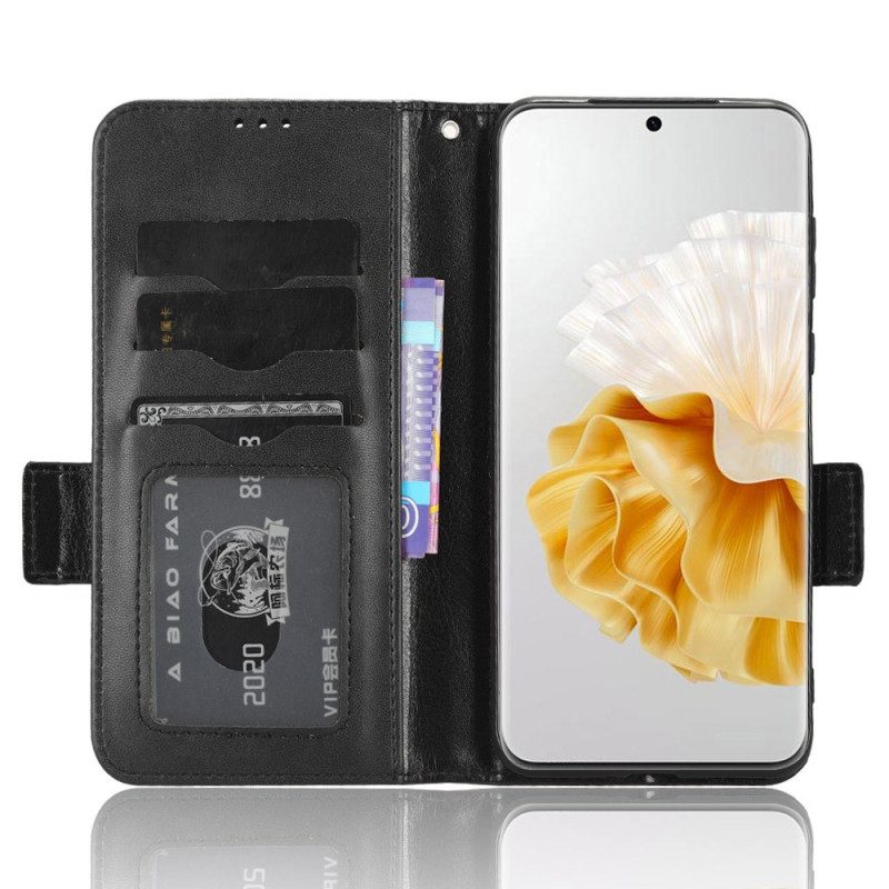 Folio Cover Huawei P60 Pro Triangoli Con Cinturino