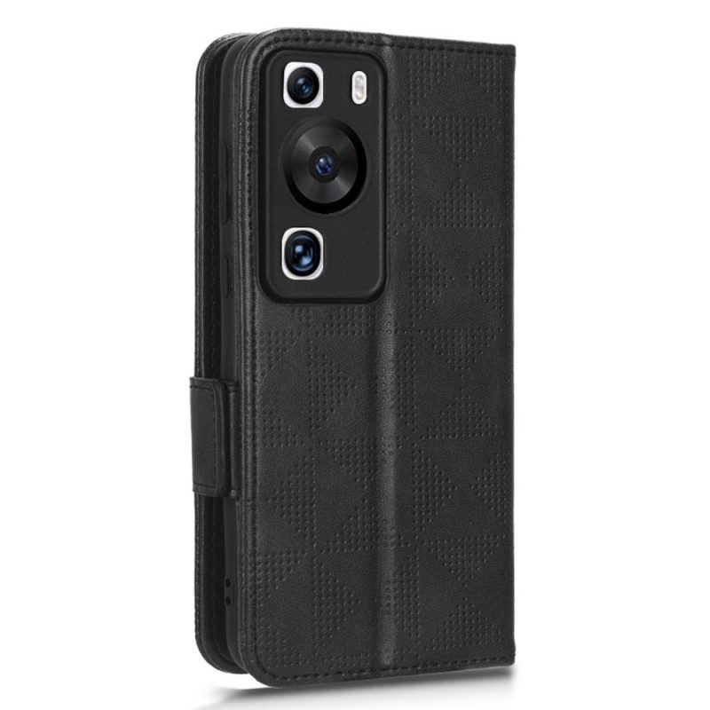 Folio Cover Huawei P60 Pro Triangoli Con Cinturino