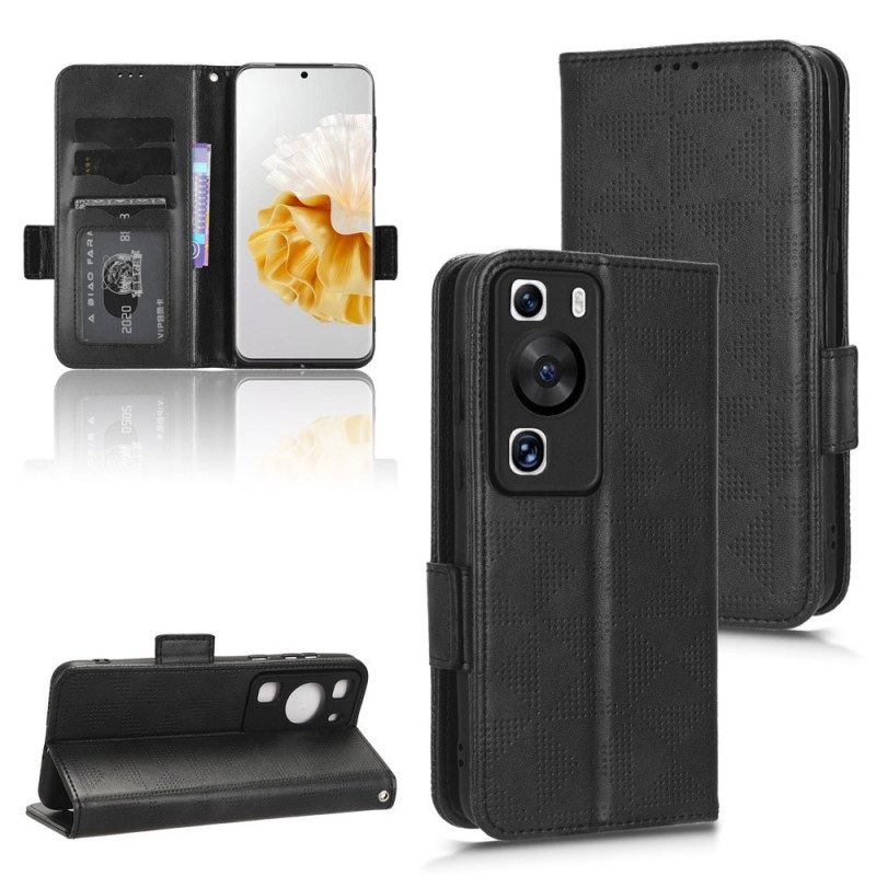 Folio Cover Huawei P60 Pro Triangoli Con Cinturino