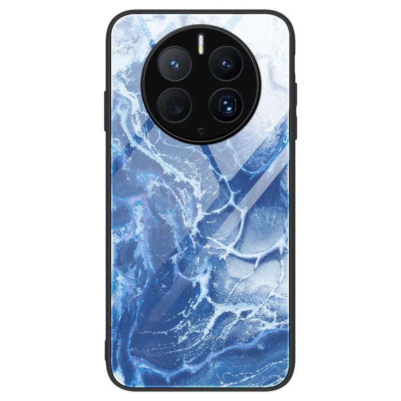 Cover Huawei Mate 50 Pro Elegante Vetro Temperato In Marmo