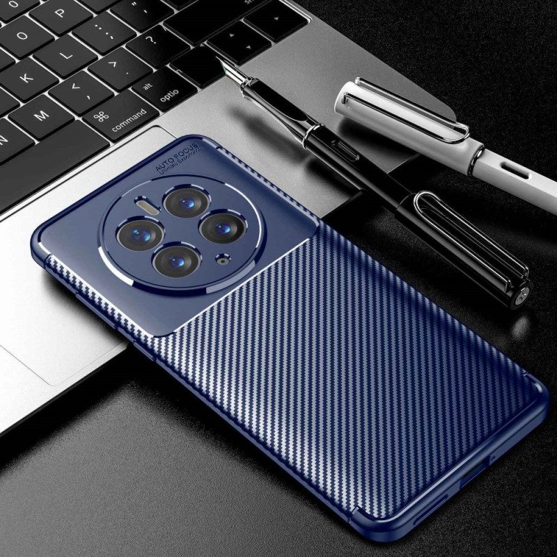 Cover Huawei Mate 50 Pro Fibra Di Carbonio Flessibile