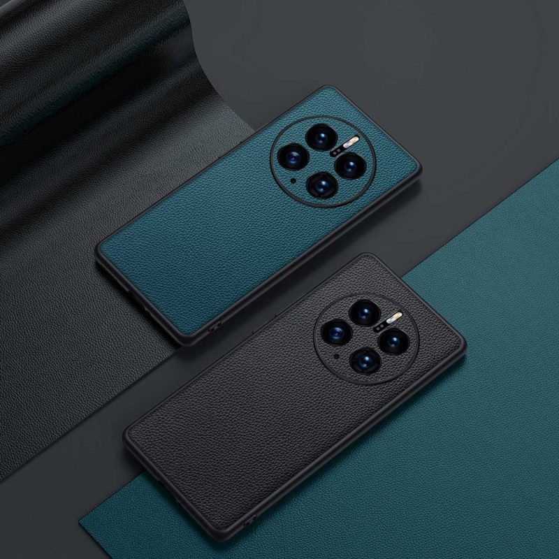 Cover Huawei Mate 50 Pro Vera Pelle Di Litchi