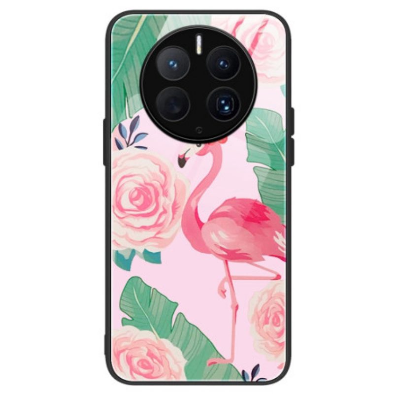 Cover Huawei Mate 50 Pro Vetro Temperato Fenicottero