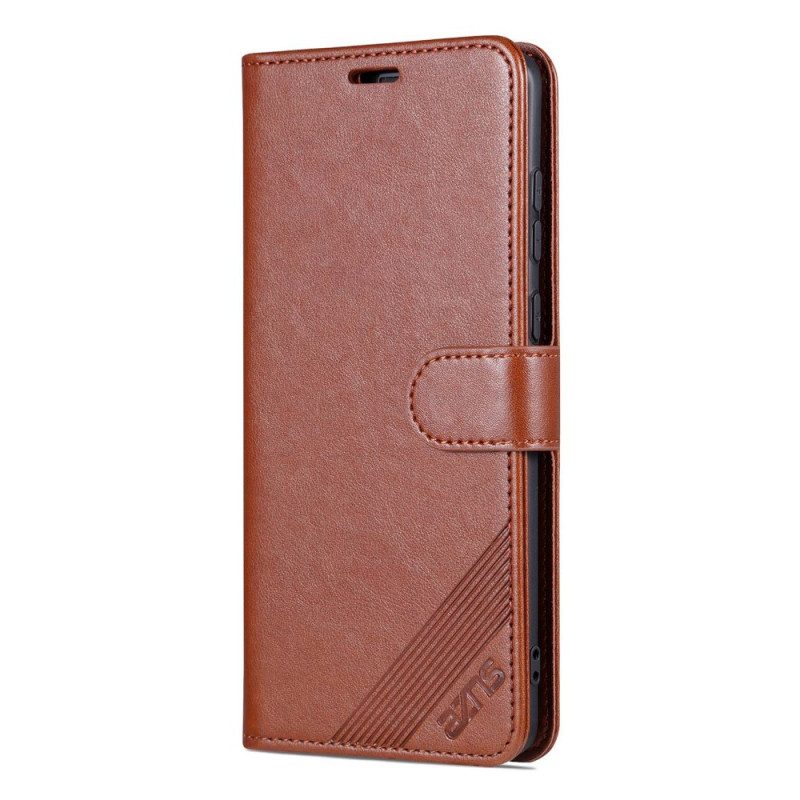 Folio Cover Huawei Mate 50 Pro Azns Effetto Pelle