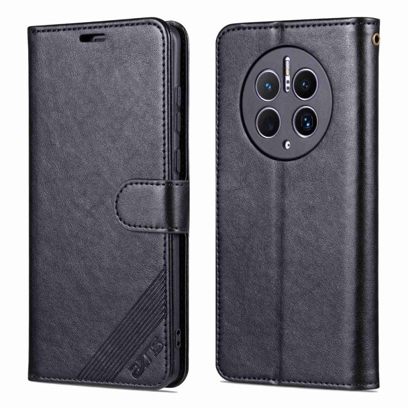 Folio Cover Huawei Mate 50 Pro Azns Effetto Pelle