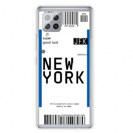 Cover Samsung Galaxy A42 5G Carta D'imbarco Per New York