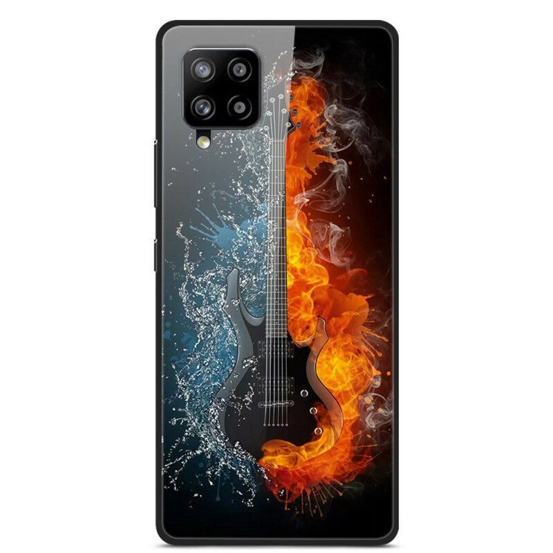 Cover Samsung Galaxy A42 5G Chitarra In Vetro Temperato