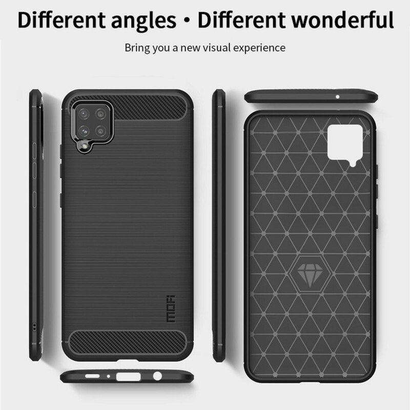 Cover Samsung Galaxy A42 5G Fibra Di Carbonio Spazzolata Mofi