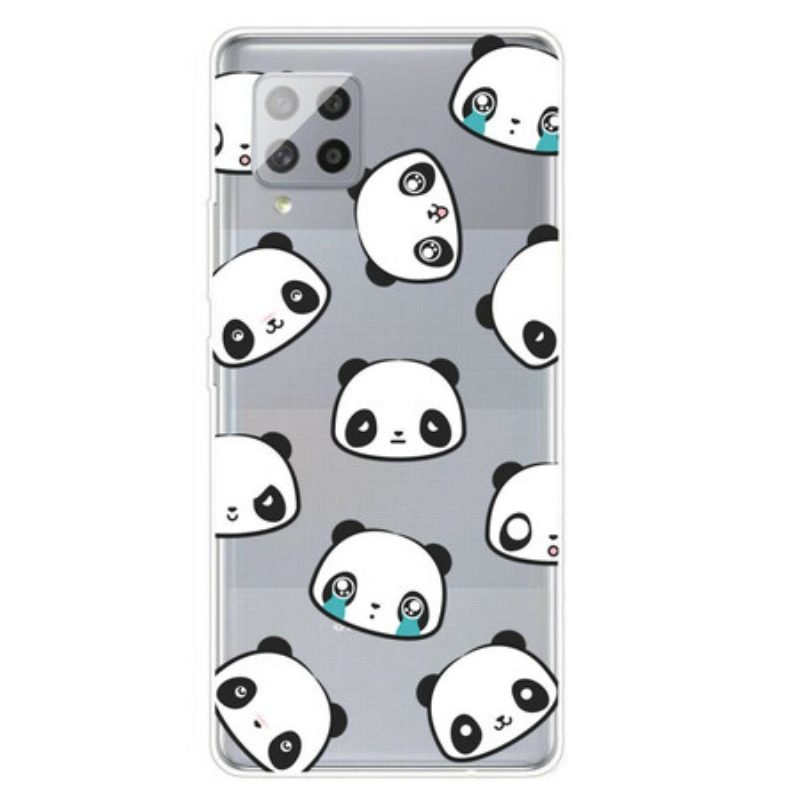 Cover Samsung Galaxy A42 5G Panda Sentimentali Senza Soluzione Di Continuità