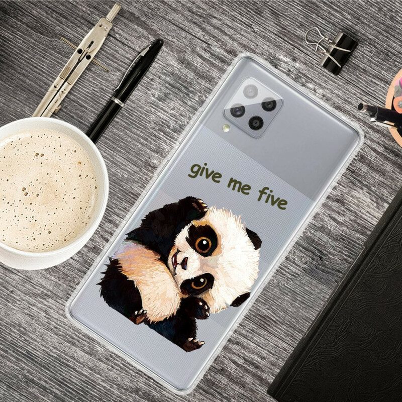 Cover Samsung Galaxy A42 5G Panda Senza Soluzione Di Continuità Dammi Cinque