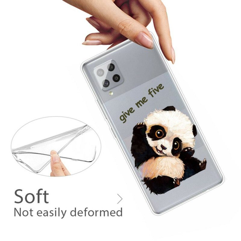 Cover Samsung Galaxy A42 5G Panda Senza Soluzione Di Continuità Dammi Cinque