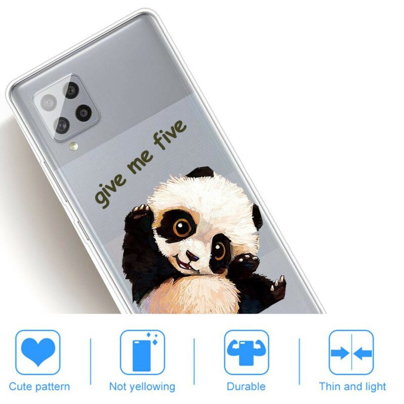 Cover Samsung Galaxy A42 5G Panda Senza Soluzione Di Continuità Dammi Cinque