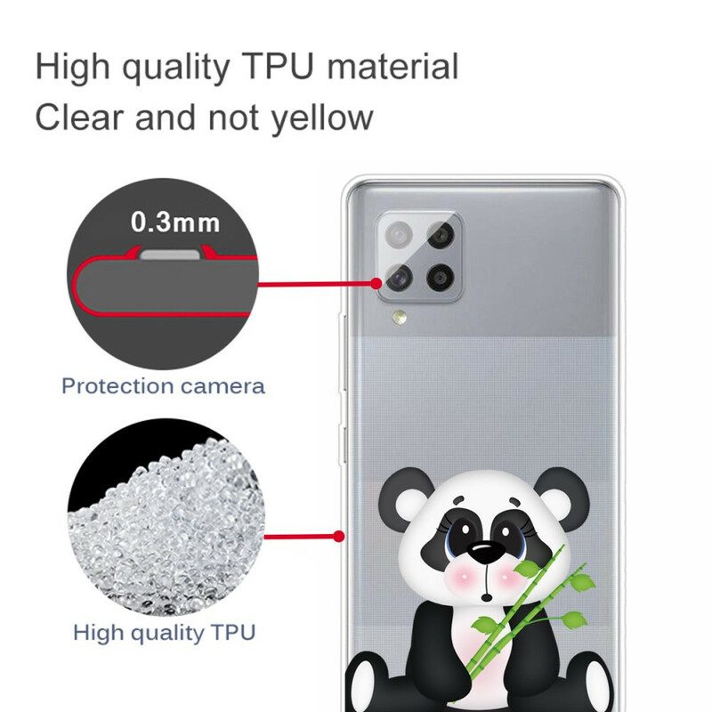 Cover Samsung Galaxy A42 5G Panda Triste Senza Soluzione Di Continuità