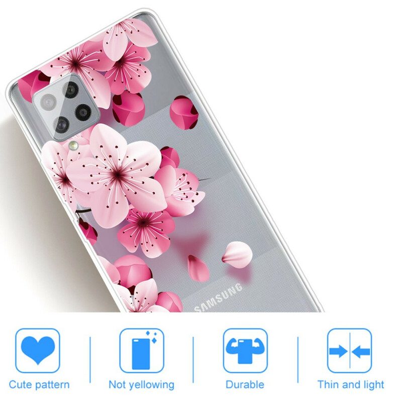 Cover Samsung Galaxy A42 5G Piccoli Fiori Rosa