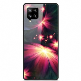 Cover Samsung Galaxy A42 5G Vetro Temperato Fantasia Fiori