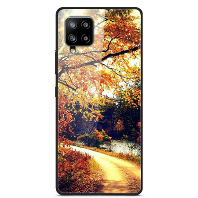 Cover Samsung Galaxy A42 5G Vetro Temperato Foresta