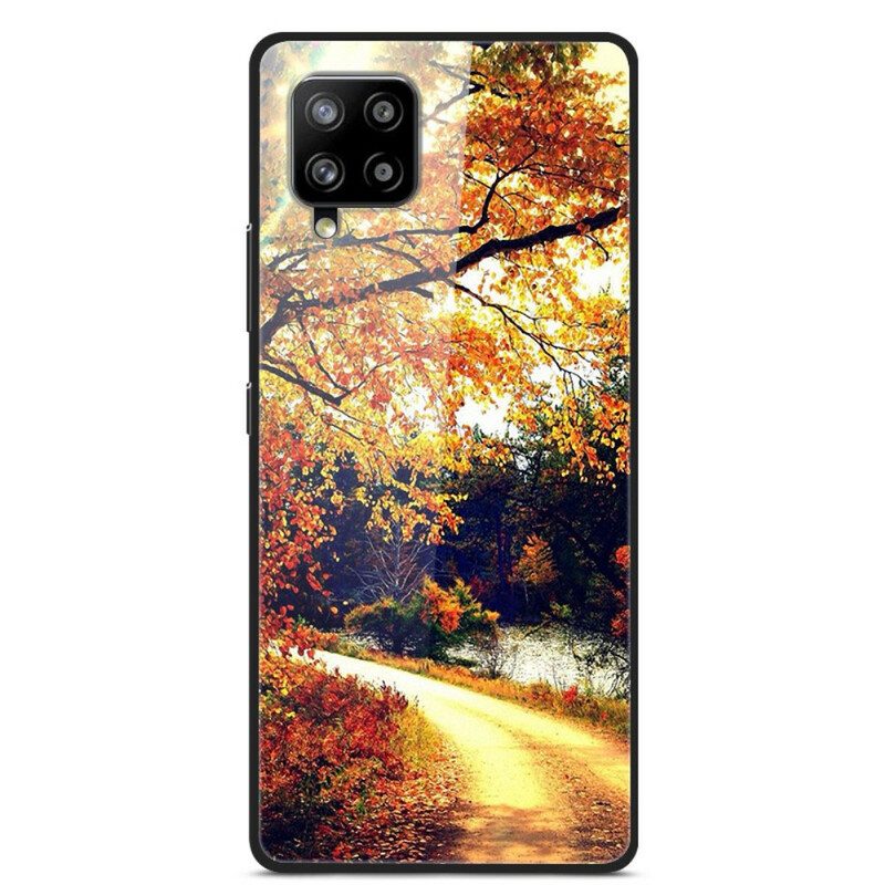 Cover Samsung Galaxy A42 5G Vetro Temperato Foresta