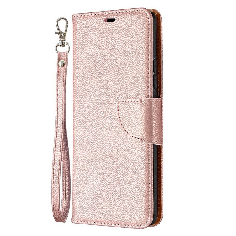 Custodia in pelle Samsung Galaxy A42 5G Folio Cover Litchi Rabat Obliquo