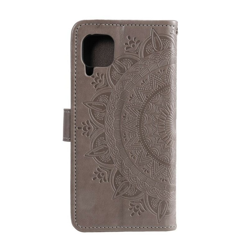 Custodia in pelle Samsung Galaxy A42 5G Mandala Del Sole