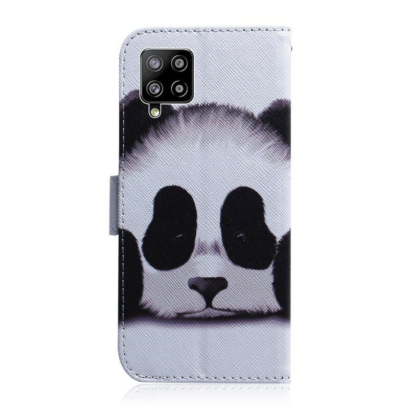 Folio Cover Samsung Galaxy A42 5G Faccia Da Panda