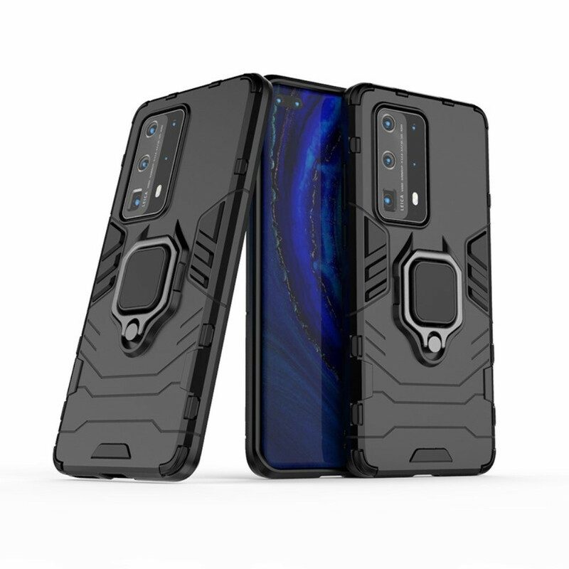 Cover Huawei P40 Pro Plus Anello Resistente