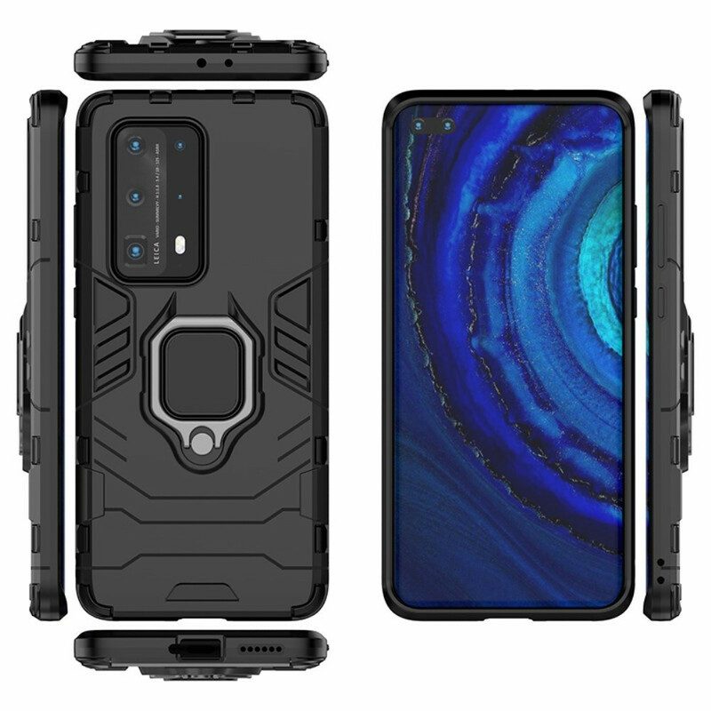 Cover Huawei P40 Pro Plus Anello Resistente