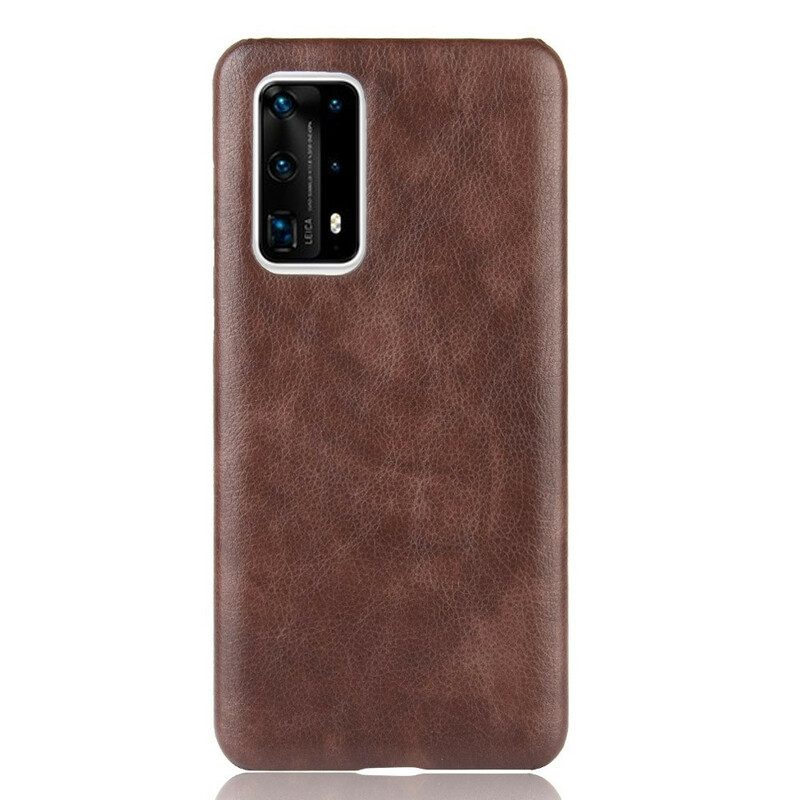 Cover Huawei P40 Pro Plus Litchi Performance Effetto Pelle