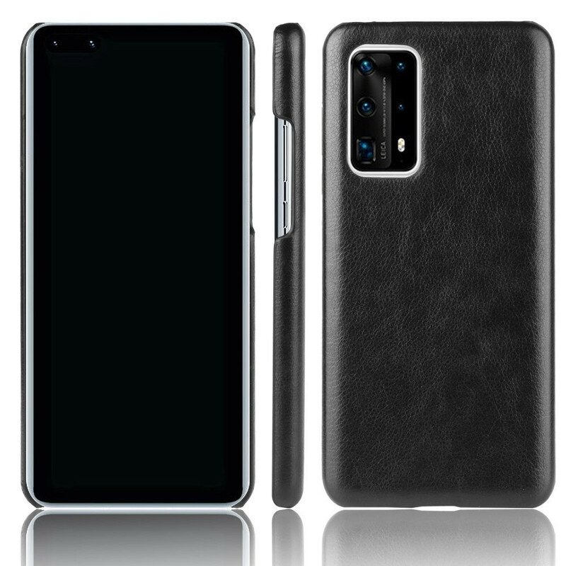 Cover Huawei P40 Pro Plus Litchi Performance Effetto Pelle