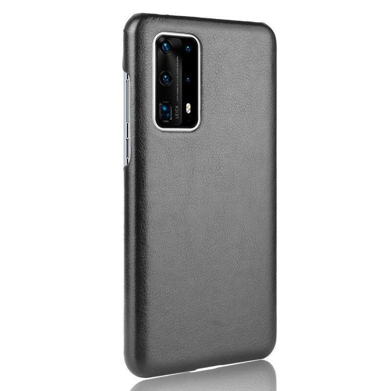 Cover Huawei P40 Pro Plus Litchi Performance Effetto Pelle