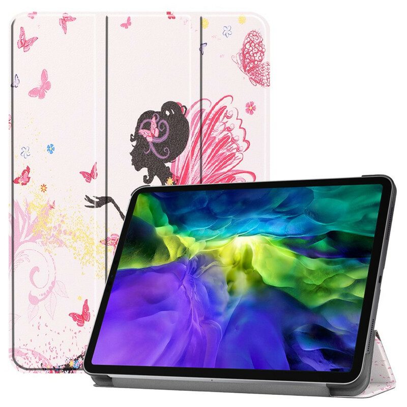 Custodia iPad Pro 11" (2020) Ecopelle Fata Floreale