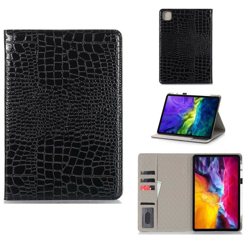 Folio Cover iPad Pro 11" (2020) Pelle Di Coccodrillo Monocromatica