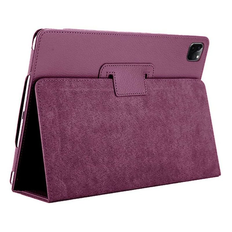 Folio Cover iPad Pro 11" (2020) Pelle Di Litchi Con Supporto Efficace