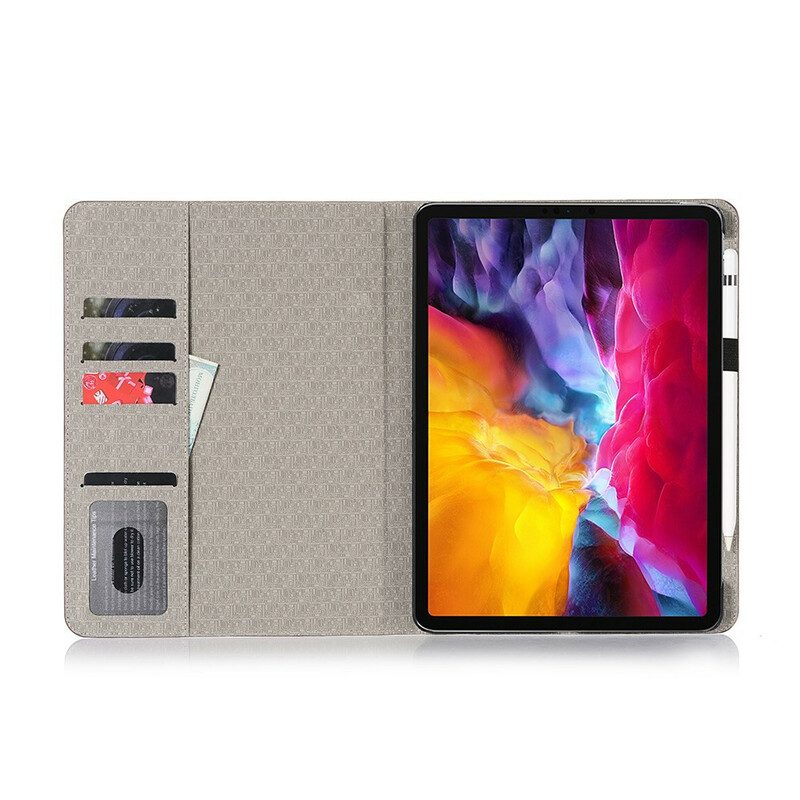 Folio Cover iPad Pro 11" (2020) Trama Trasversale Di Giunzione In Pelle