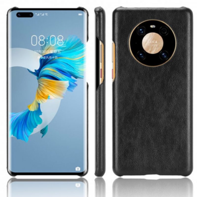 Cover Huawei Mate 40 Pro Effetto Pelle Litchi