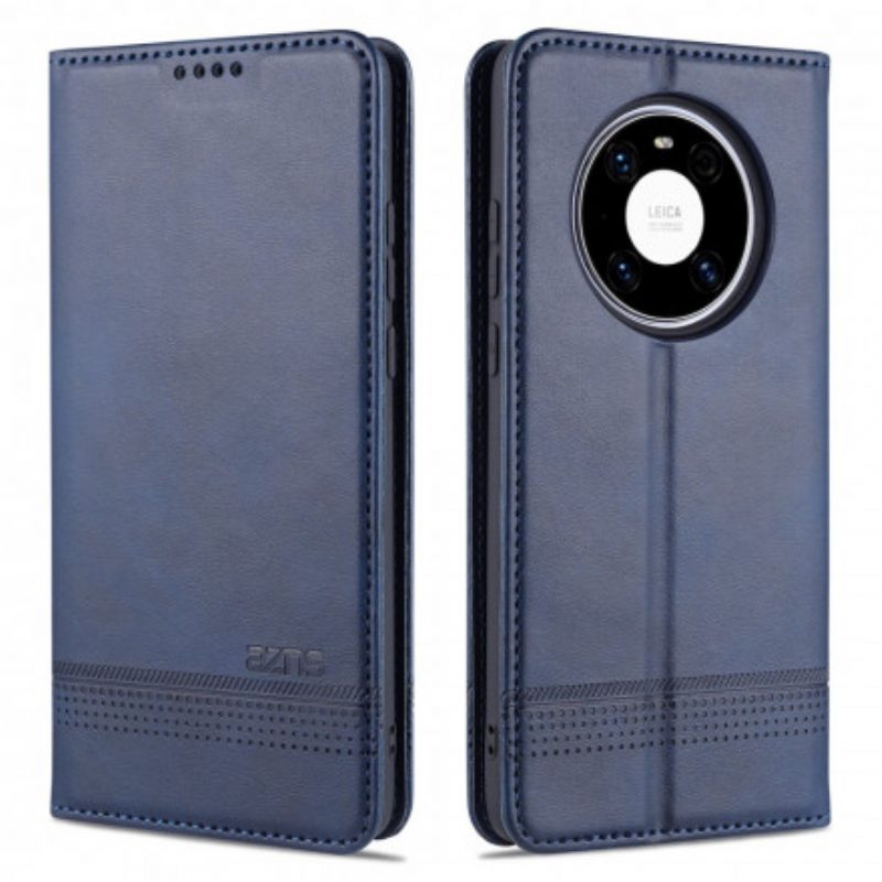 Folio Cover Huawei Mate 40 Pro Custodia in pelle Azns Ecopelle