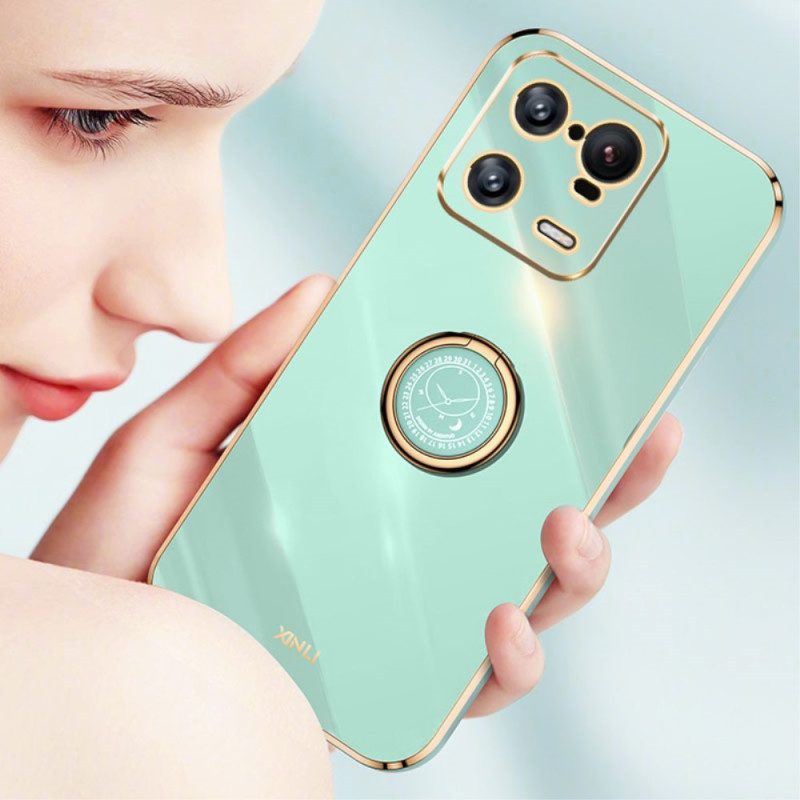 Cover Xiaomi 13 Pro Porta Anelli Effetto Metallo Xinli