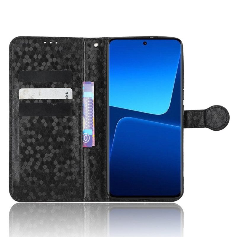 Custodia A Portafoglio Xiaomi 13 Pro Design Con Cinturino 3d